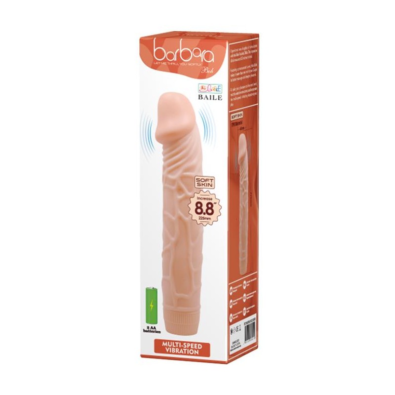 Wibrator penis z grubymi żyłami sex członek 22cm